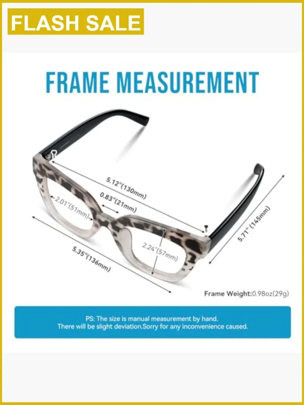 Bifocal Reading Glasses Square Oversized 2 Pack Blue Light Blocking